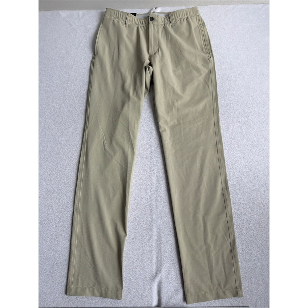 Under Armour Men’s UA Golf Tapered Pants Tan Size 34 x 34 1377301